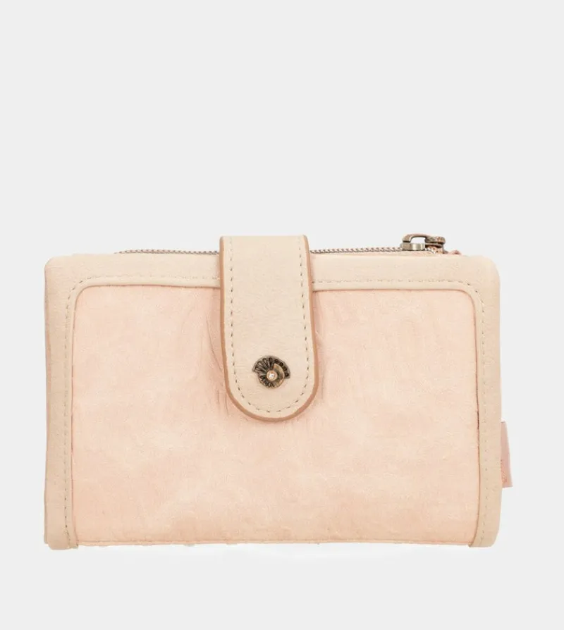 Anekke Studio Nude Flexible Rfid Wallet New