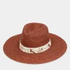 Anekke Terracotta Raffia Hat Best