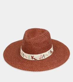 Anekke Terracotta Raffia Hat Best