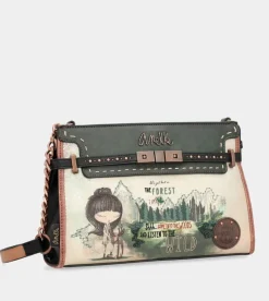Anekke The Forest Shoulder Bag With Metallic Appliques Best Sale