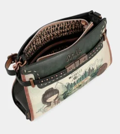 Anekke The Forest Shoulder Bag With Metallic Appliques Best Sale