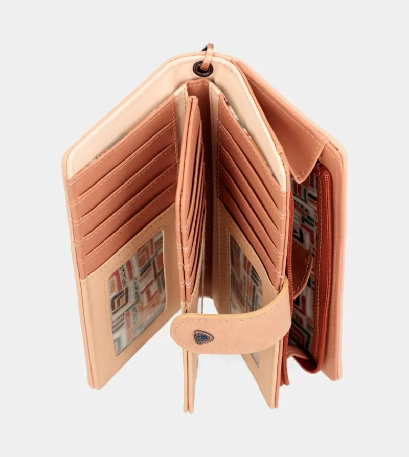 Anekke Tribe Large Brown Rfid Wallet Outlet