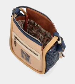 Anekke Tribe Navy Blue Printed Crossbody Bag Sale