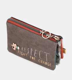 Anekke Triple Compartment Coin Purse Voice Best Sale