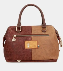 Anekke Urban Brown Logo Bowling Bag Online