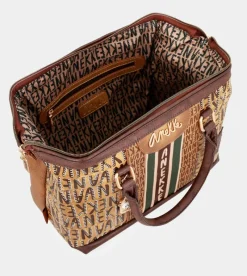 Anekke Urban Brown Logo Bowling Bag Online