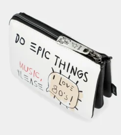 Anekke White Triple Compartment Purse Energy Store